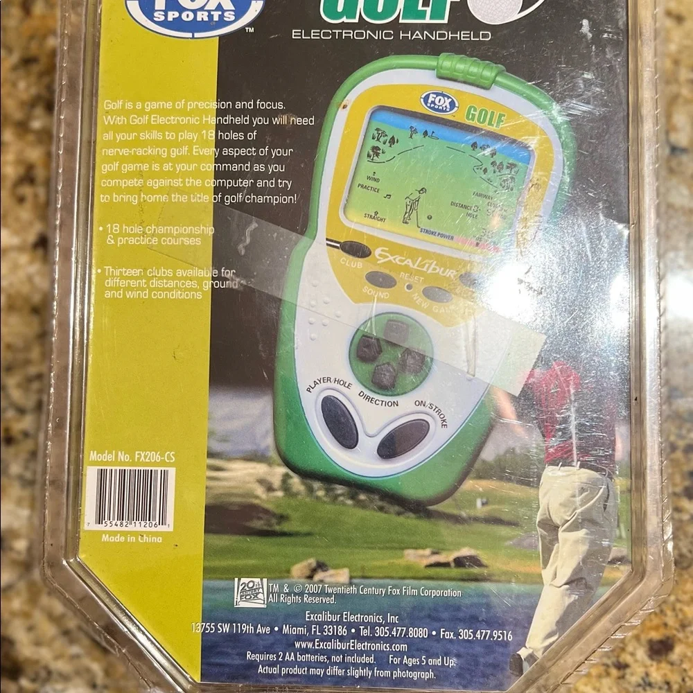 Fox Sports Golf 18 Hole Electronic Handheld Game